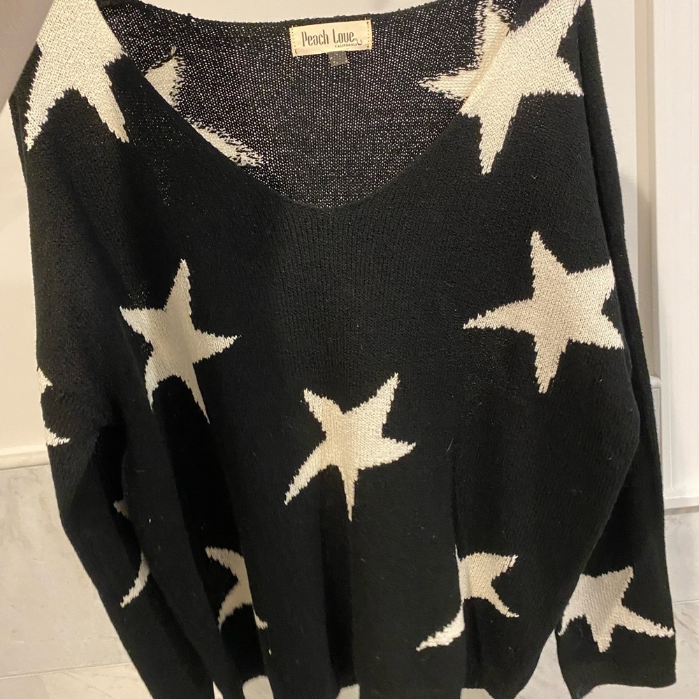 Black and White star sweater